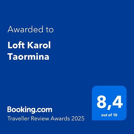 Loft Karol Taormina Apartment Gaggi ภายนอก รูปภาพ